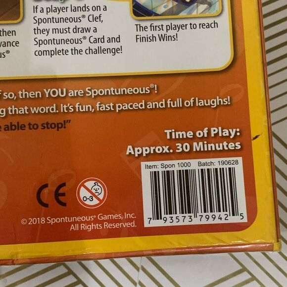 Spontuneous The Song Game Sing It or Shout It Family Party Board Game New - Picture 4 of 4